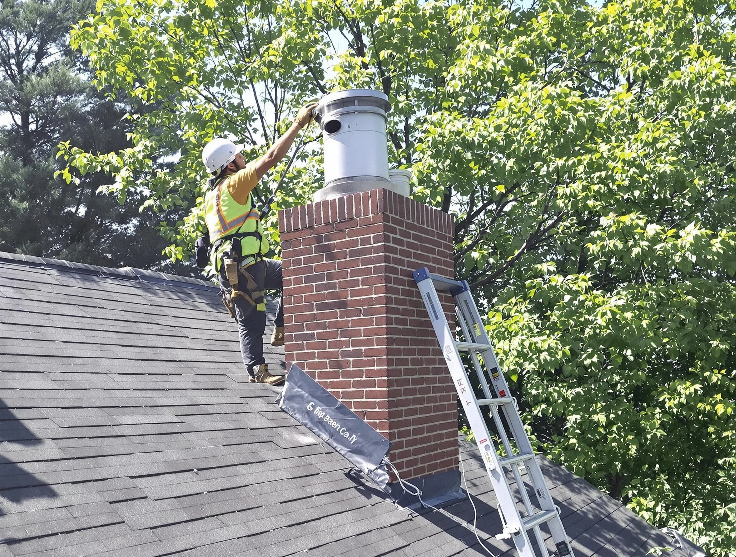 Chimney liner inspection by Clay Chimney Sweep in Clay, AL