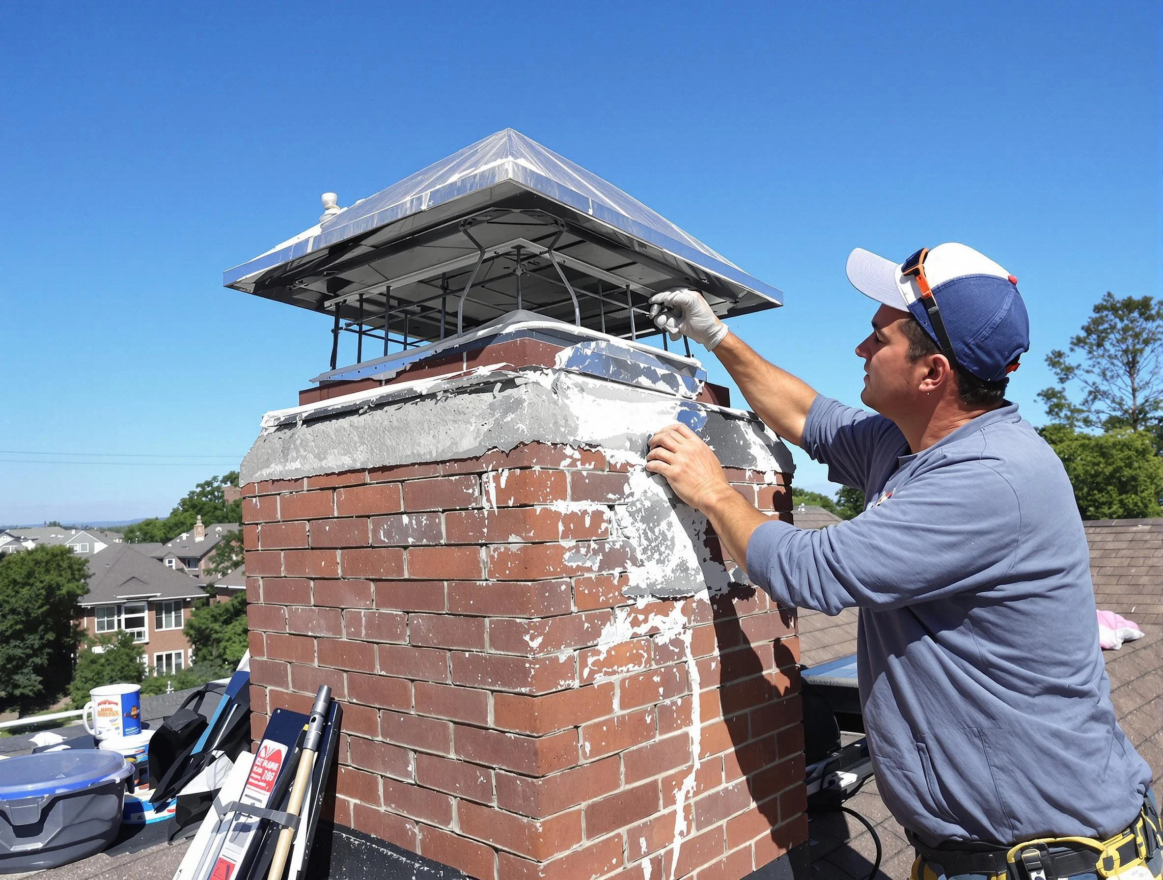 Chimney Crown Services in Clay