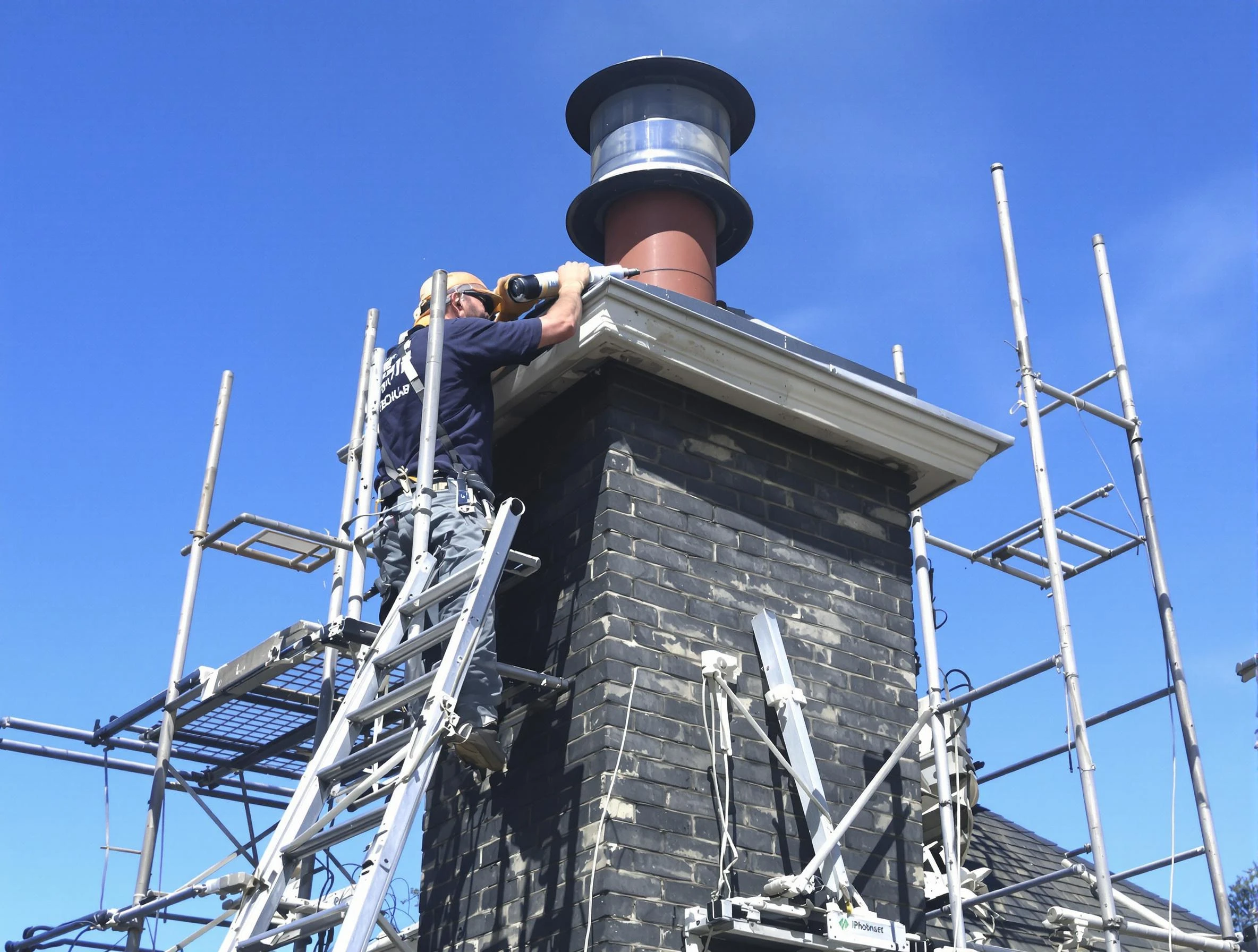 Sturdy chimney crown finished by Clay Chimney Sweep in Clay, AL
