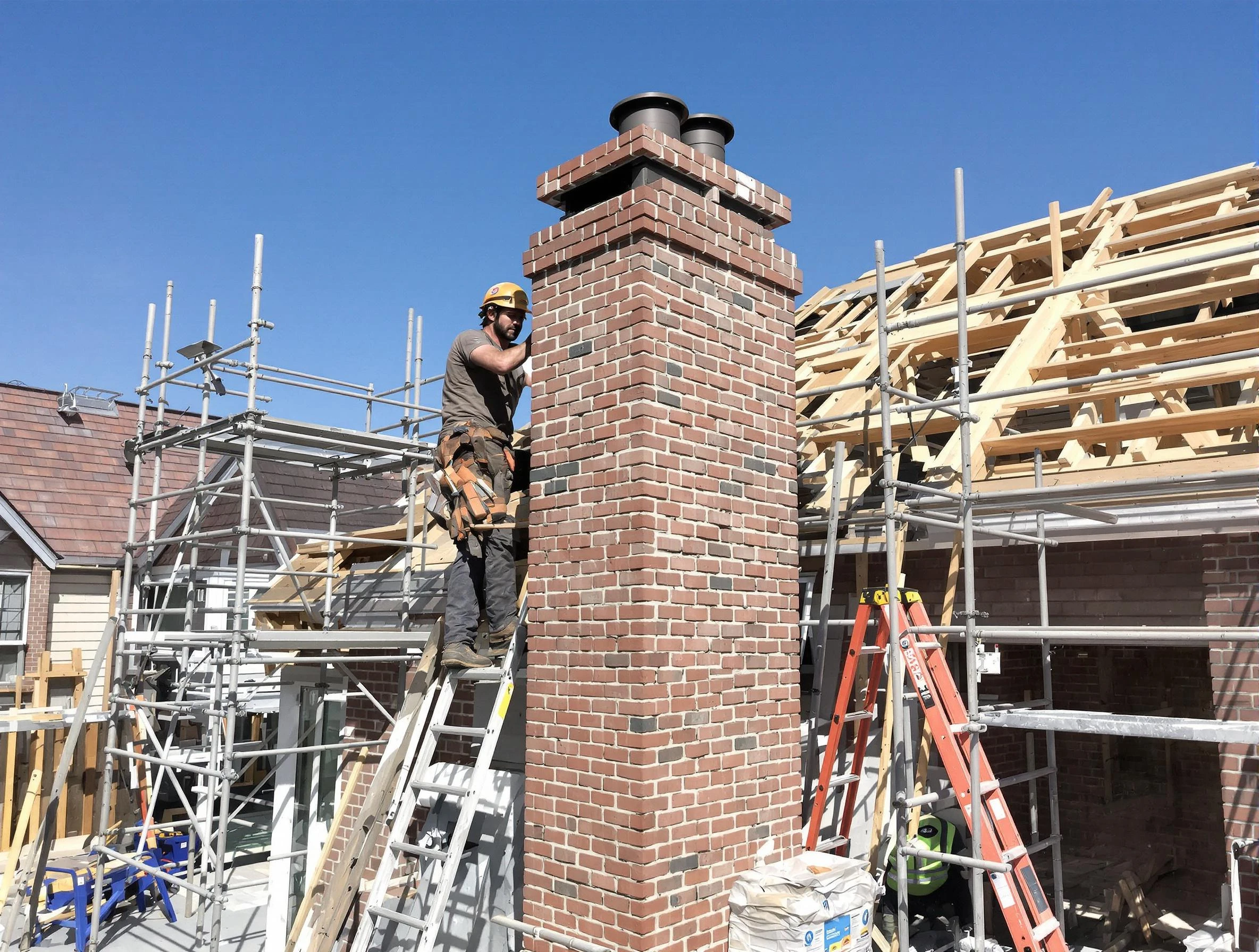 New chimney installation completed by Clay Chimney Sweep in Clay, AL
