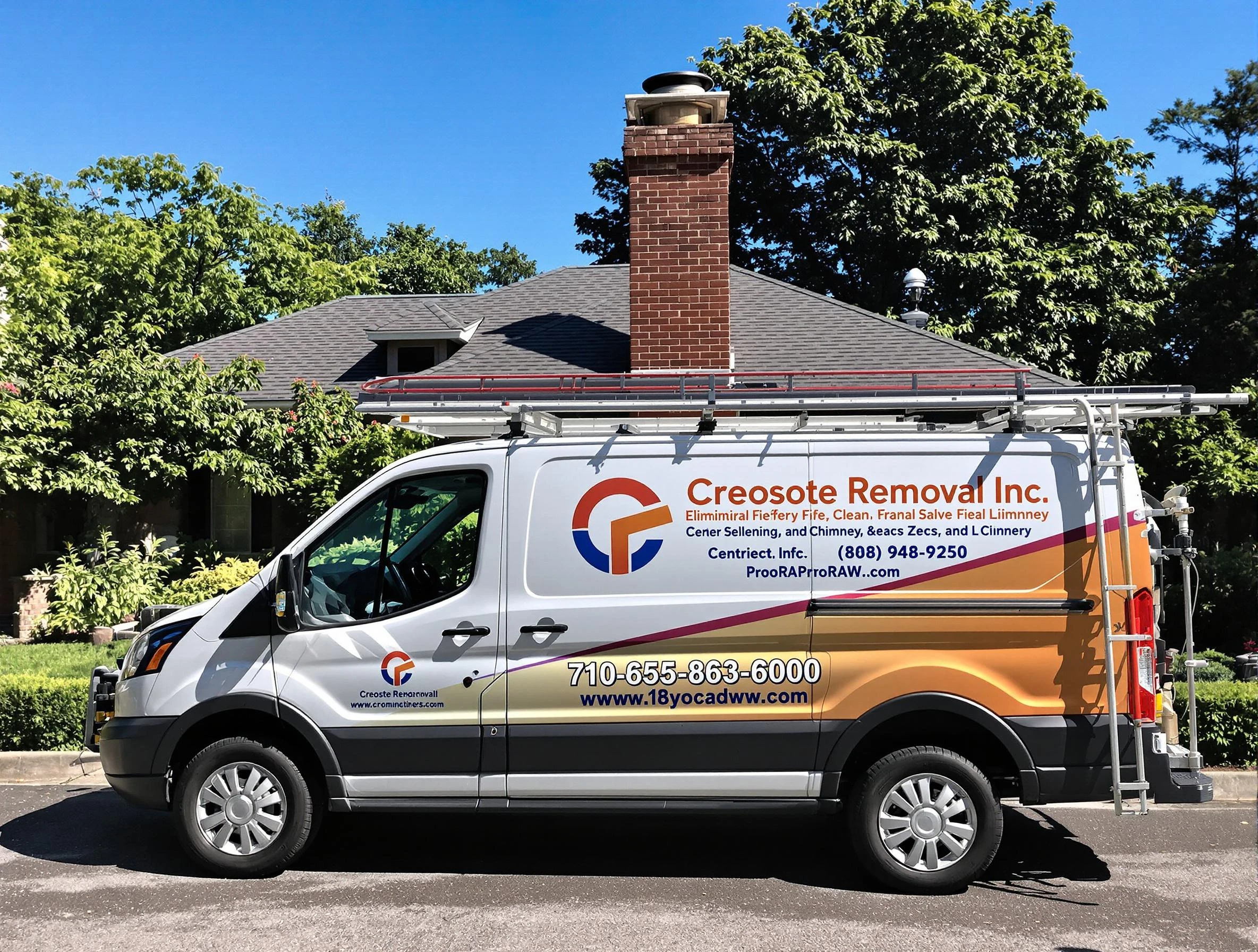 Clay Chimney Sweep technician removing creosote safely in Clay, AL